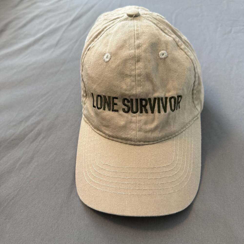 Apollo Lone Survivor You Are Never Out Of The Fight  Khaki Cap Hat